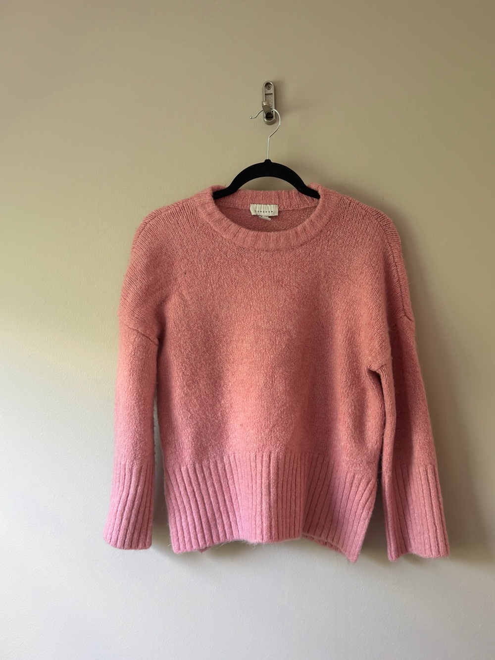 Topshop Dusty Pink Crewneck Sweater